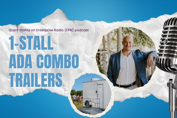 Back on Enterprise Radio: Spotlight on the ADA 1-Stall Restroom & Shower Trailer Combo!