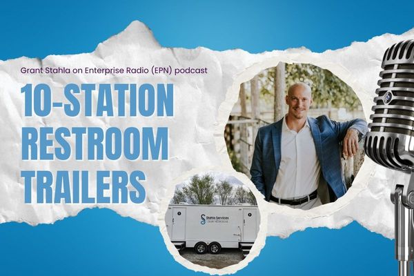 Back on Enterprise Radio: Unveiling the Power of Our 10-Stall Restroom Trailers!