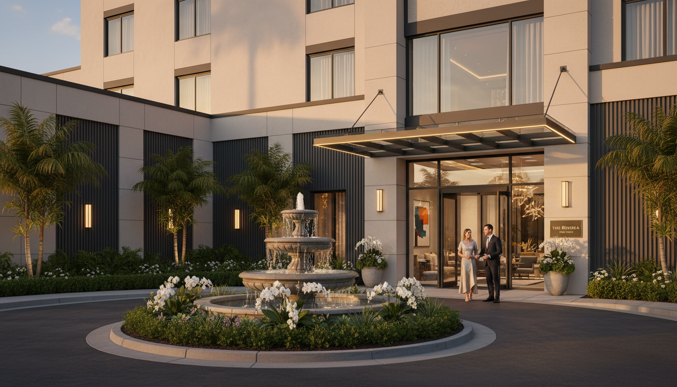 Renovated boutique hotel showcasing improved facilities that justify temporary guest accommodations during construction period