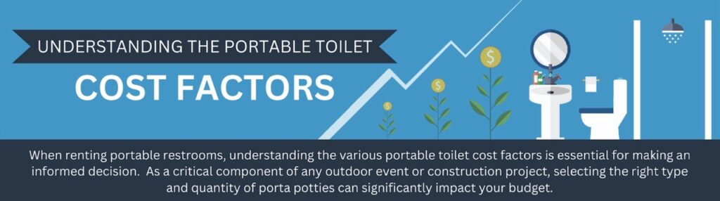 Infographic on Portable Toilet Rental Cost Factors