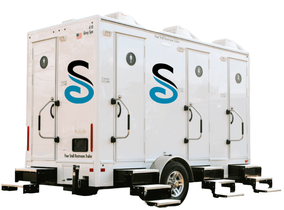 Stahla Services premium restroom trailer